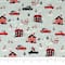 SINGER Christmas Holiday Santa's Village Cotton Fabric